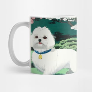 Maltese Dog is a Crusty White Dog Fluffy Animal Mug